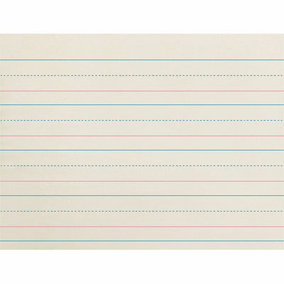 Dixon Ticonderoga Zaner-Bloser Broken Midline Ruled Paper, 8" x 10 1/2", 500 / Ream — view 1