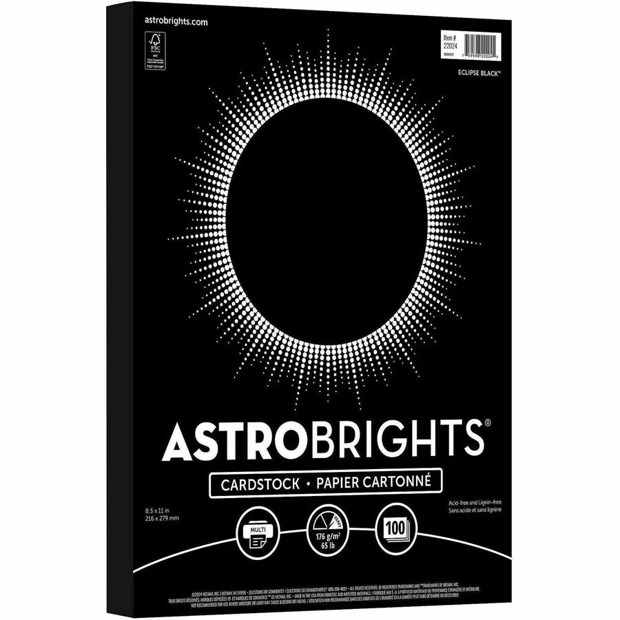 Neenah Paper Color Cardstock - Black, 8 1/2" x 11", 1 Pack — view 1