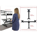 Victor Multipurpose Desktop Riser, Black, VCTDCX760G