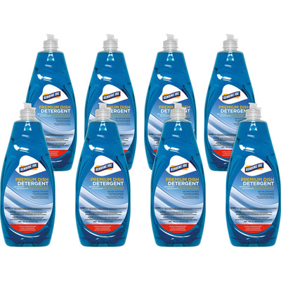 Genuine Joe Premium Dish Detergent, Blue, 8 / Carton — view 1