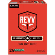 revv® K-Cup, Pod No Surrender Keurig Single-Serve K-Cup Pods, Dark Roast Coffee, 24 Count, 1 Box