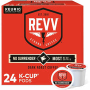 revv® K-Cup, Pod No Surrender Keurig Single-Serve K-Cup Pods, Dark Roast Coffee, 24 Count, 1 Box