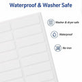 Avery No-Iron Fabric Labels, White, 18 / Carton, AVE40720