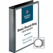 Business Source Round Ring View Binder, 1 BD