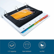 Business Source Round Ring View Binder, 1 BD