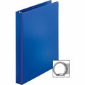 Business Source Basic Round Ring Binder, Dark Blue, 8 1/2" Width x 11" Length, 4 / Bundle, BSN09975BD