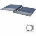 Business Source Basic Round Ring Binders, Dark Blue, 8 1/2" Width x 11" Length, 4 / Bundle, BSN28525BD
