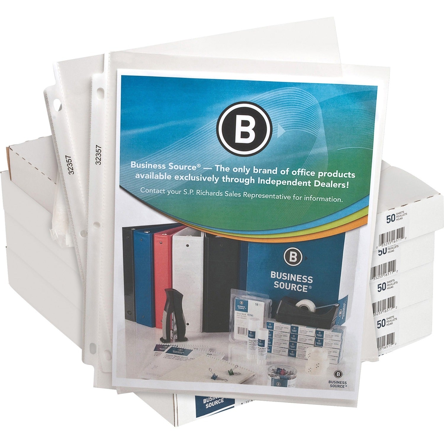 Business Source Sheet Protectors, 1 Box