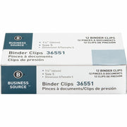 Business Source Fold-back Binder Clips, 1 Carton