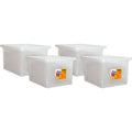 Lorell Stacking File Boxes, Clear, 2 / Carton, LLR68925CT