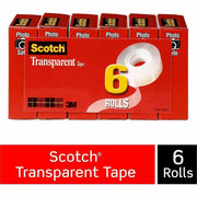 Scotch Transparent Tape - 3/4"W, 1 BD