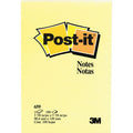 3M Post-it Notes Original Notepads, Canary Yellow, 2 / Bundle, MMM659YWBD