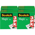 3M Scotch 1/2"W Magic Tape, Clear, 4 / Bundle, MMM810H3BD