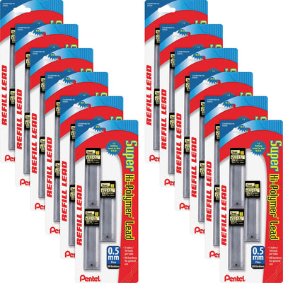 Pentel Super Hi-Polymer Leads, 0.5 mm, 12 / Box — view 1