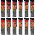 Pentel Super Hi-Polymer Leads, 0.5 mm, 12 / Box, PENC25HBBX