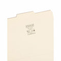 Smead 1/3 Tab Cut Letter Recycled Top Tab File Folder, Manila, 8 1/2" Width x 11" Length, 5 / Carton, SMD10332CT