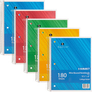 Sparco Wirebound College Ruled Notebooks, 1 BD