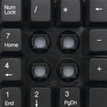 Adesso Wireless Spill Resistant 18-Key Numeric Keypad, Black, ADEWKB6010UB