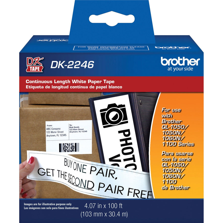 Brother Multipurpose Label, White, 1 Roll — view 1
