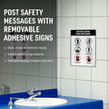 Avery 5"x7" Removable Label Safety Signs, White, 30 / Pack, AVE61511