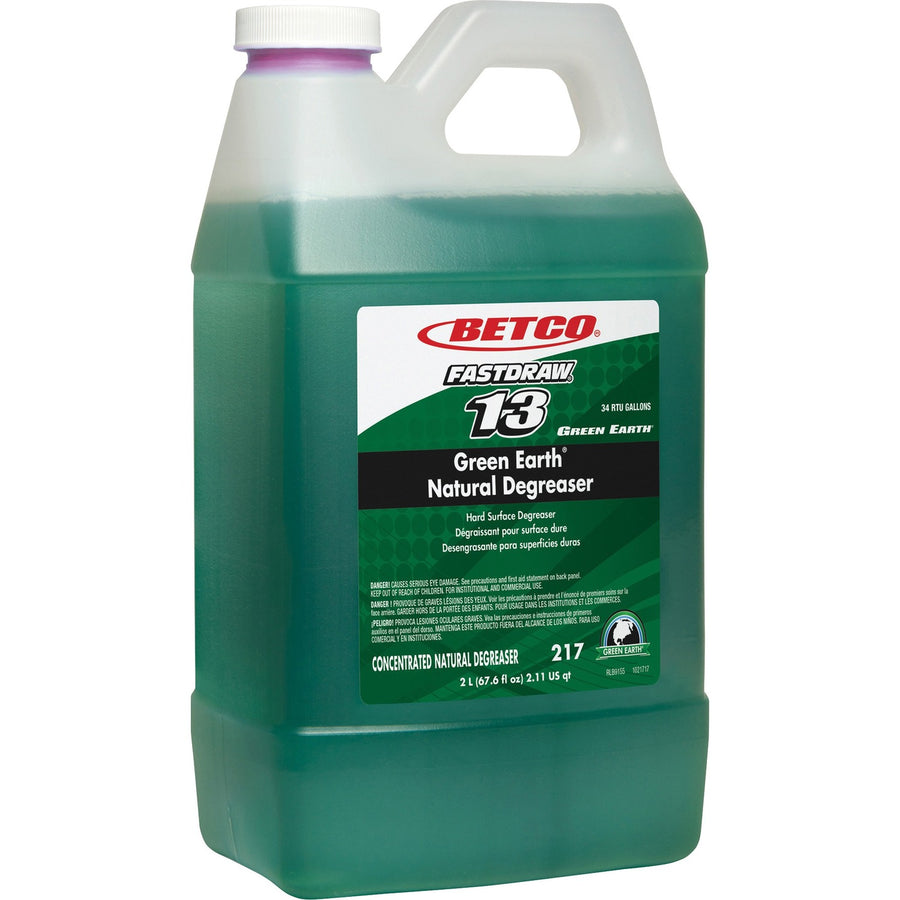 Betco Green Earth FastDraw 13 Natural Degreaser, Dark Green, 4EA/CT — view 1