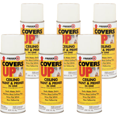 Rust-Oleum Zinsser COVERS UP Ceiling Paint/Primer in One, 6 / Carton, RST3688CT