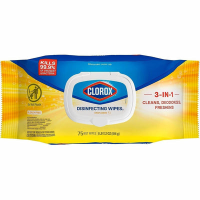 The Clorox Company Clorox Disinfecting Cleaning Wipes Flex Pack, White, CLO31404