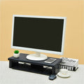 First Base DAC Stax MP-211 Height-Adjustable Ultra-Wide Monitor/Laptop Stand, Black, DTA02238