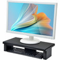 First Base DAC Stax MP-211 Height-Adjustable Ultra-Wide Monitor/Laptop Stand, Black, DTA02238