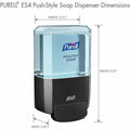 Gojo PURELL ES4 Soap Dispenser, Push-Style, Graphite, GOJ503401
