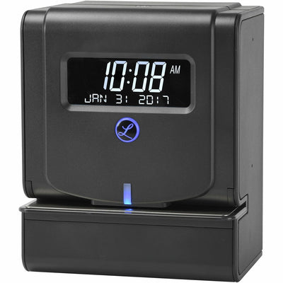 Lathem 2100HD Heavy Duty Thermal Print Time Clock, 6" x 9.8", Black, Steel, LTH2100HD