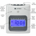 Lathem Time 400E Top Feed Electronic Time Clock Kit, Gray, LTH400E-KIT