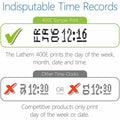Lathem Time 400E Top Feed Electronic Time Clock Kit, Gray, LTH400E-KIT