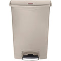 Rubbermaid Commercial 24G Slim Jim Step-On Container, Beige, 24 gal, RCP1883552