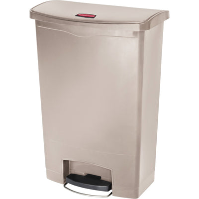 Rubbermaid Commercial 24G Slim Jim Step-On Container, Beige, 24 gal, RCP1883552
