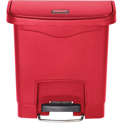 Rubbermaid Commercial 4G Slim Jim Front Step Container, Red, 4 gal, RCP1883563