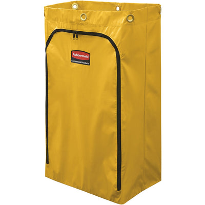 Rubbermaid Commercial 6173 Cleaning Cart 24-Gallon Replacement Bag, Yellow, RCP1966719