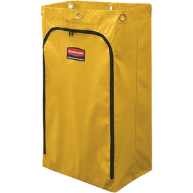 Rubbermaid Commercial 6173 Cleaning Cart 24-Gallon Replacement Bag, Yellow, RCP1966719