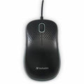 Verbatim America Silent Corded Optical Mouse - Black, VER99790