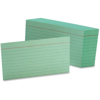 TOPS Oxford Colored Ruled Index Cards, 3" x 5", 100 / Pack — view 1
