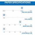 Sylvamo Hammermill Fore Multipurpose Copy Paper - White, 8 1/2" x 14", 500 / Ream, HAM103291