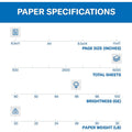 International Paper Company Hammermill Fore Multipurpose Copy Paper - White, 8 1/2" x 11", 500 / Pack, HAM103267