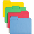 Smead SuperTab 1/3 Tab Cut Letter Recycled Top Tab File Folder, Yellow, 8 1/2" Width x 11" Length, 24 / Pack, SMD11956