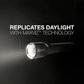 Energizer Vision HD Performance Metal Flashlight with Digital Focus, Chrome, EVEEPMZH21E