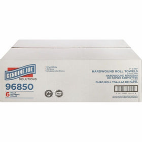 Genuine Joe Hardwound Paper Towels, White, 65 / Pallet, GJO96850PL