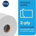 Essity Hygiene and Health AB TORK Premium Bath Tissue Roll with OptiCore, White, 36 / Carton, TRK106390