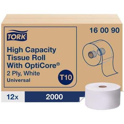 Essity Hygiene and Health AB TORK Universal High-Capacity Bath Tissue Roll with OptiCore, White, 24000 / Sheet, TRK160090