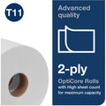 Essity Hygiene and Health AB TORK Advanced Bath Tissue Roll with OptiCore, White, 1 Carton, TRK162090