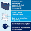 Essity Hygiene and Health AB TORK Xpress Countertop Multifold Hand Towel Dispenser, Black, TRK302028