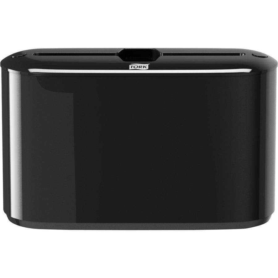 TORK Xpress Countertop Multifold Hand Towel Dispenser, 12.7" x 7.9", Black, Plastic, Lockable, TRK302028